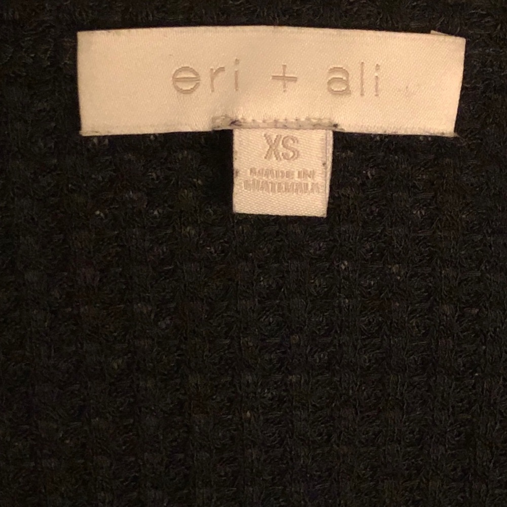 Anthropologie Eri + Ali Tallie waffle thermal peplum long sleeve top - Picture 4 of 6